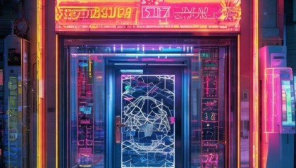 数字时代的门头，技术与未来的碰撞