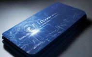 专业素养之光，制作专业信息咨询服务名片模板