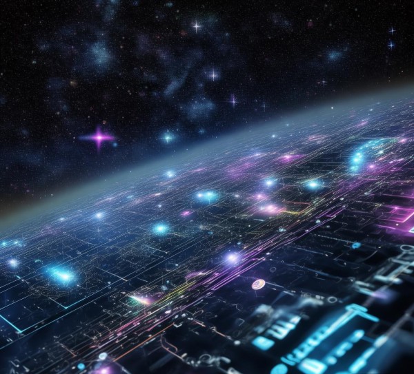 星海空中,信息与科技的光芒 星海空中,信息与科技的光芒